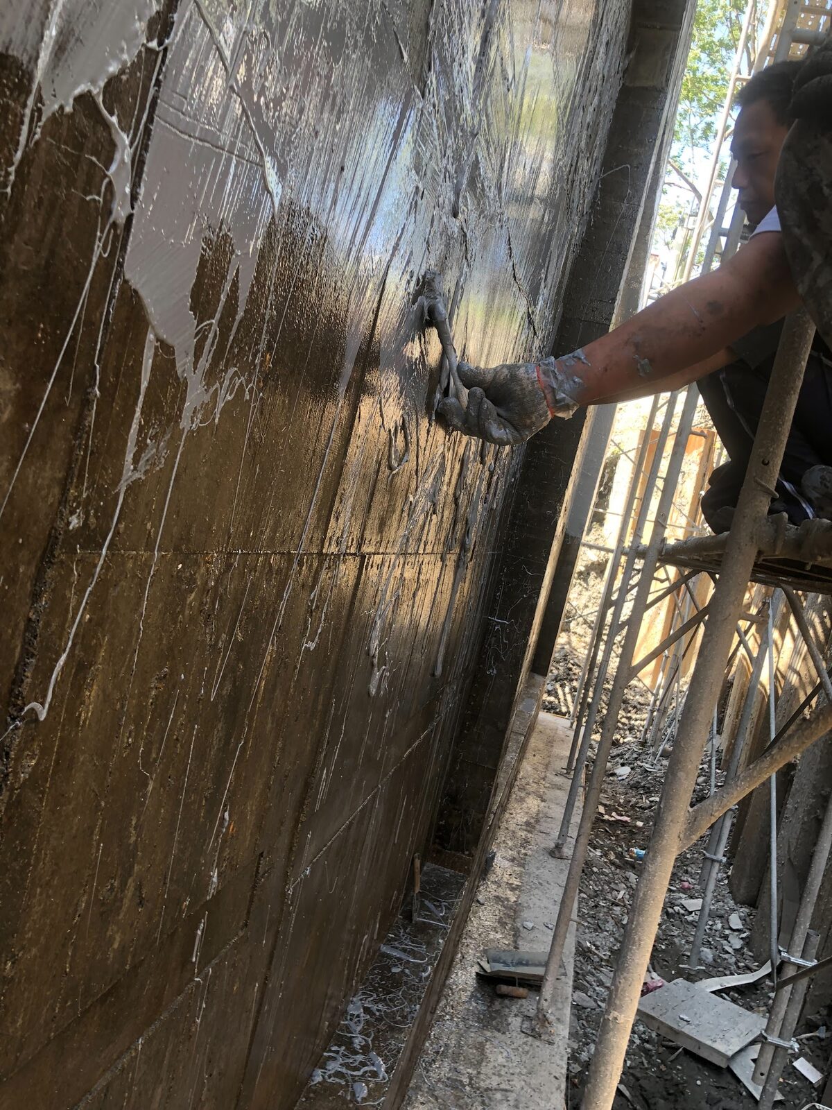 溫泉會館外牆防水修繕施工相簿照片