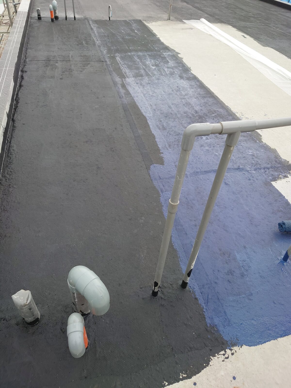 屋頂 PU 防水塗膜工程施工相簿照片